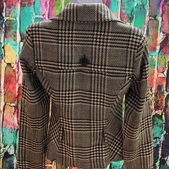 BCX small black and white blazer houndstooth - Picture 5 of 8